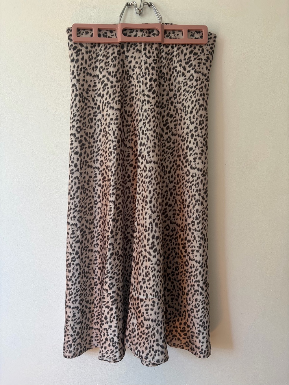 Princess Polly Beige and Black Leopard Print Midi Skirt